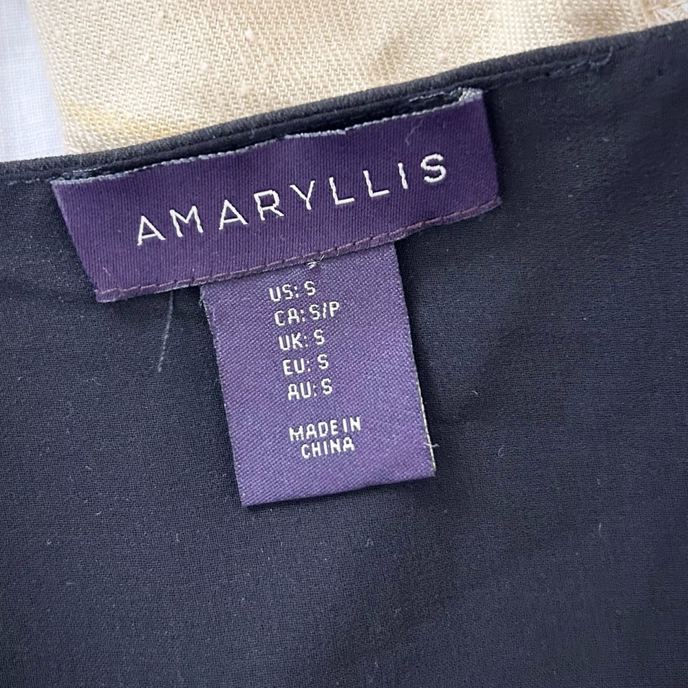 AMARYLLIS BLACK CONTEMPORARY FEATHER DETAILED COCKTAIL HOUR BLOUSE - Picture 5 of 7